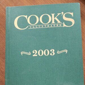 Cooks Illustrated 2003 Hard Cover/ 6-Issues/ Index